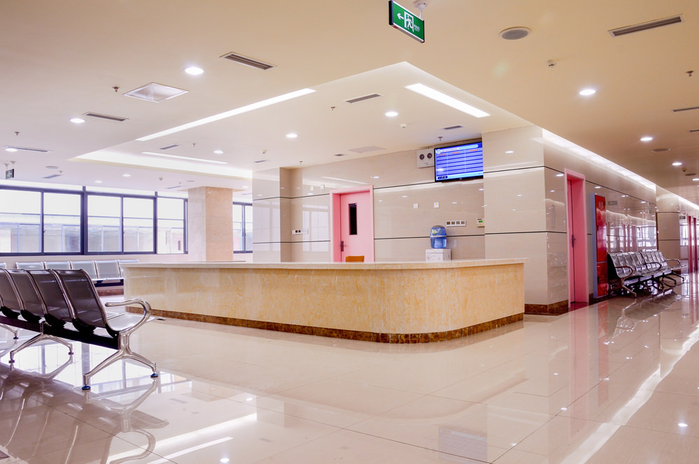 reception area in a medical facility